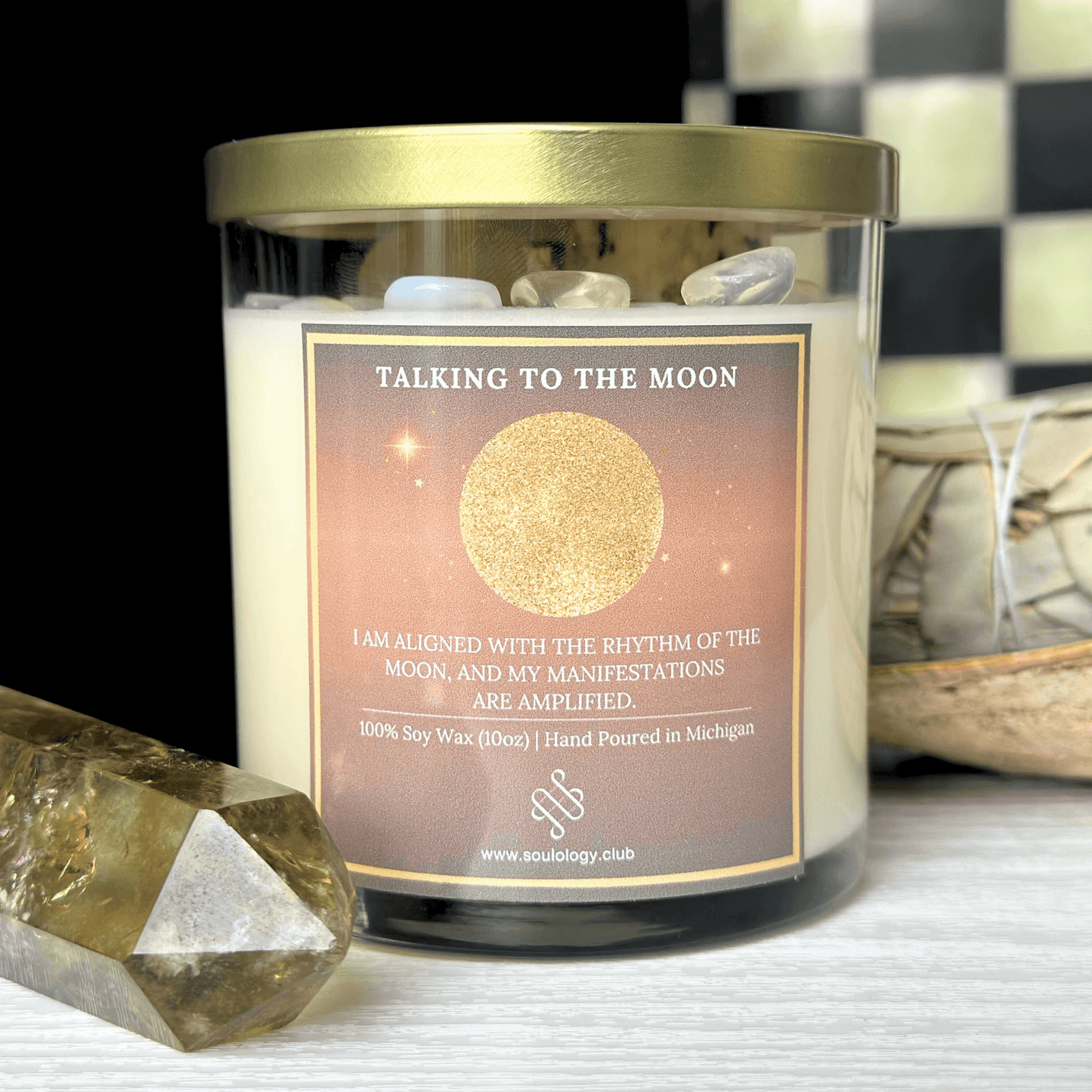 Talking to the Moon - Moon Cycle Manifestation Candle