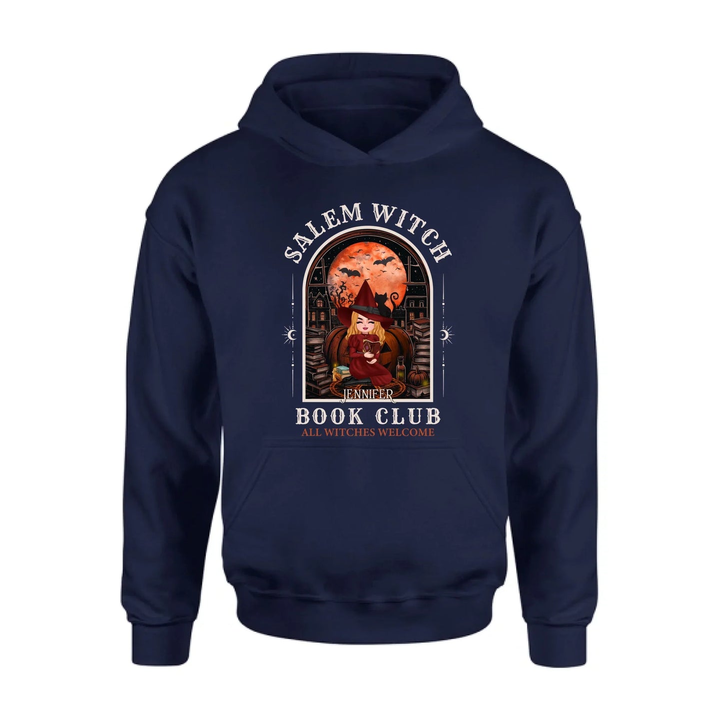 Personalized Salem Witch Book Club T-Shirt/Long Sleeve/Sweater/Hoodie - Gift Idea For Book Lover - All Witches Welcome